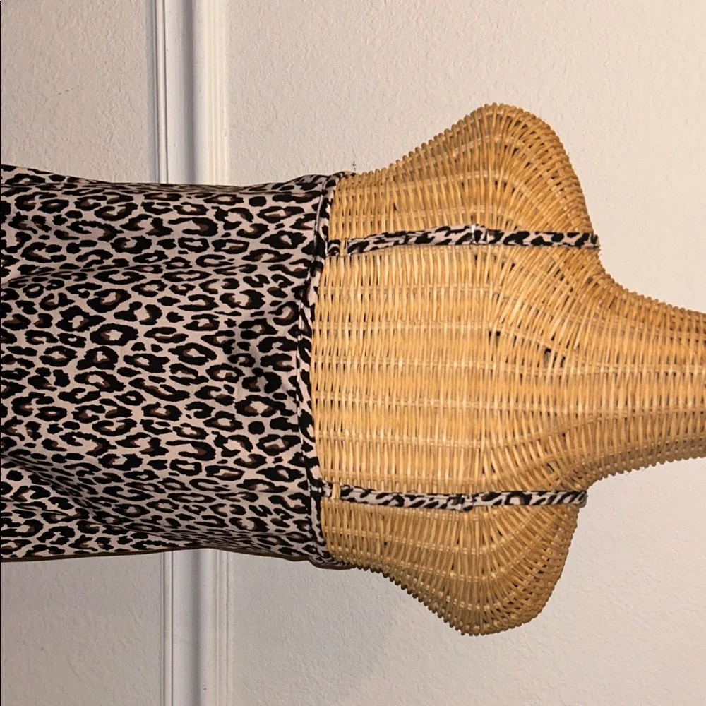 Chic Leopard Print Mini Night Lingerie Pajama Dress - Picture 4 of 8
